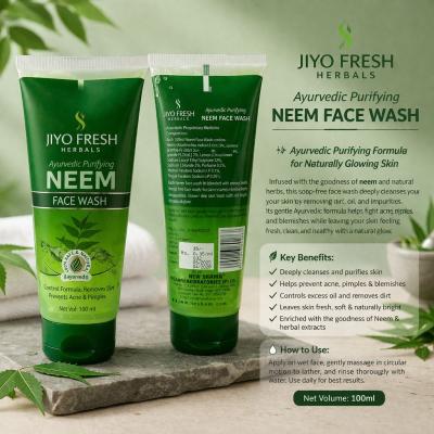 JIYO FRESH AYURVEDIC PURIFIYING NEEM FACE WASH